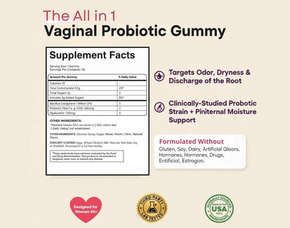 Flora Plus Gummies, Advanced Vaginal Support,  Ph Balance